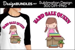 Yard Sale Queen Sublimation Design Product Image 1
