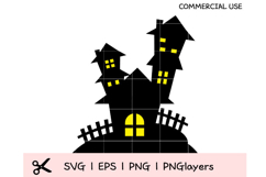 Halloween Haunted House SVG Bundle | Spooky Mansion Clipart Product Image 1