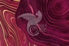 Watercolor Burgundy Agate Clipart Product Image 2