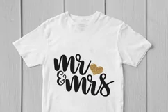 Mr And Mrs - Wedding SVG EPS DXF PNG Cutting Files Product Image 3