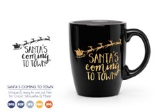 Christmas SVG Files - Santa is Coming to Town Product Image 1
