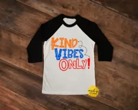 KIND VIBES ONLY | KINDNESS | ANTI-BULLYING | SVG DXF PNG Product Image 2