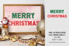 Christmas SVG Sublimation Designs - MERRY CHRISTMAS PNG SVG Product Image 4