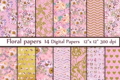 Floral digital paper pack Product Image 1