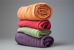 Wet Twisted towels. Generate Ai Product Image 1