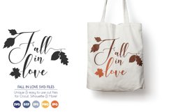 Fall in Love SVG Cut Files - Fall, Autumn, Thanksgiving Product Image 1