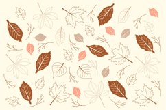 Flat Autumn Leaves Background Product Image 1