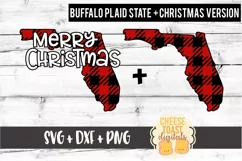 Florida - Buffalo Plaid State - SVG PNG DXF Cut Files Product Image 2