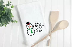 Fa La La La La Snowman SVG File - Christmas SVG File Product Image 6