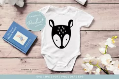 Scandinavian Style Fawn - Cute Nursery Kids SVG Cut File Product Image 1