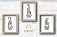 Scandinavian Floral Gnomes SVG, Gnome Clipart, Tomte Product Image 9