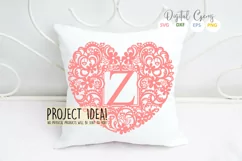 Letter Z paper cut design. SVG / DXF / EPS / PNG files Product Image 3