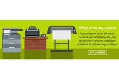 Office print equipment banner horizontal concept Product Image 1