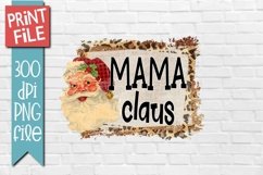 Mama Claus Christmas Sublimation Design Product Image 1