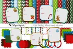 Digital Christmas Scrapbooking Pack Product Image 1