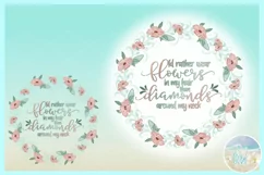 Flowers In Hair Not Diamonds Around Neck Sublimation PNG Product Image 3