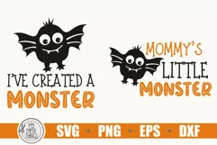 Mommy and me Halloween svg | Baby Monster svg Product Image 2