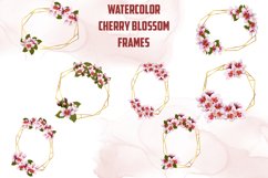 Watercolor Cherry Blossom Frame Product Image 2