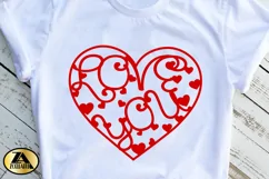 Heart SVG Love Quote SVG Valentines SVG PNG EPS DXF Cut File Product Image 3