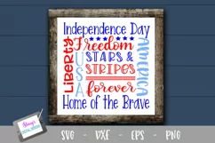 Patriotic Subway Art SVG | Patriotic SVG file | 4th of July Product Image 1