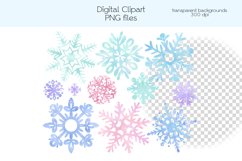 Snowflakes Clipart - PNG Files Product Image 3