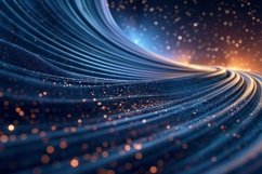 Blue and Gold Abstract Background Wallpaper Product Image 1