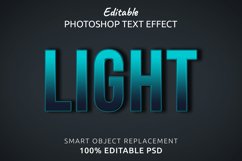 Light Editable Photoshop Text Style Effect Product Image 1