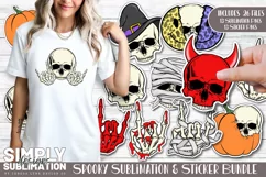 Spooky Halloween Sublimation & Stickers Png Product Image 1