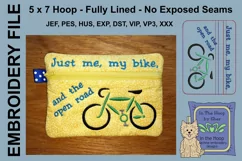 ITH Road Bike Zipper Bag - Fully Lined, 5X7 HOOP Product Image 1