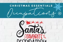 Christmas Respiratory Therapist svg -Santa's favorite RT svg Product Image 3