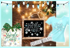 Jingle All The Way Christmas Holiday SVG Dxf Eps Png PDF Product Image 2