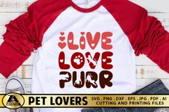 Cat SVG Cat Quote SVG Paw Print SVG Pet Valentine SVG Product Image 1