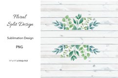 Split Floral Sublimation Design Product Image 1