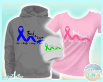 Find A Cure Quote One Color Ribbon SVG Dxf Eps Png PDF Files Product Image 3
