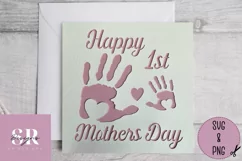 1st Mother’s Day card| Paper cutting | Mother’s Day card SVG Product Image 2
