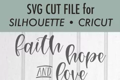 Faith Hope Love - Greatest is Love SVG DXF Cut File Product Image 3