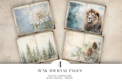 Watercolour Scenic Junk Journal Digital Paper Bi-fold Product Image 1