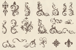 Bundle of vector vintage flourishes Product Image 8