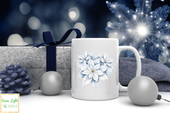 Blue Winter Christmas Clipart, Cold Christmas Graphics PNG Product Image 8