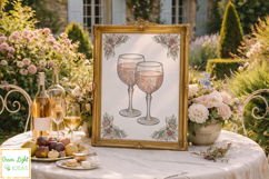 Edwardian Spring Picnic Clipart, Vintage Spring Graphics Product Image 8