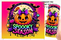 Cute and Spooky Halloween Tumbler wrap PNG, 20 oz. Product Image 2