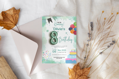 8th Birthday Invitation Canva Template Product Image 10