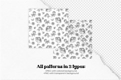 Valentines Day Floral Wreath Illustration. Clipart & Pattern Product Image 8