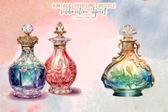 Vintage Perfume Bottles Sublimation Clipart Product Image 9