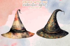 Vintage Witch Hat Sublimation Clipart Product Image 9