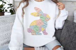 Patchwork Easter Bunny png Product Image 3