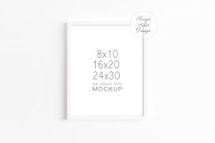 8x10 Frame Mockup, White Frame Mockup Product Image 2