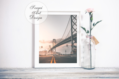 8x10 Vintage Frame Mockup, Styled Real Frame Mock Up,PSD PNG Product Image 4