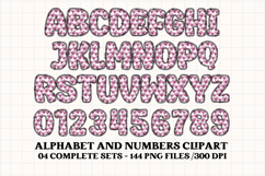 Valentine Alphabet Clip Art, valentines day letters doodle Product Image 3