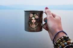 Floral Boho Girls Clipart Sublimation Product Image 9